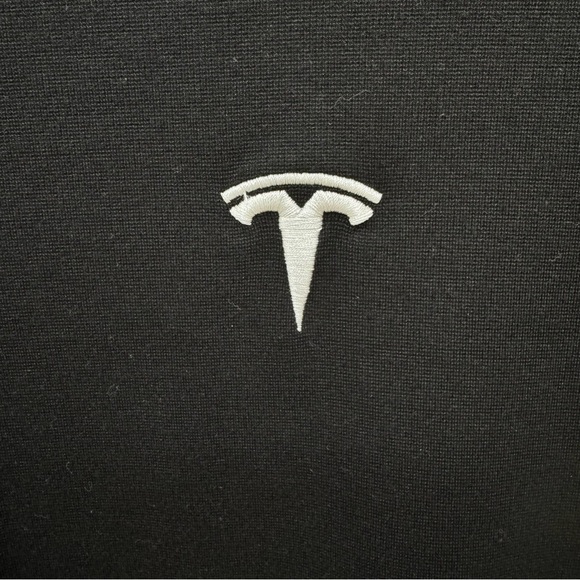Tesla logo black unisex crewneck sweatshirt Sz XL - Picture 2 of 4